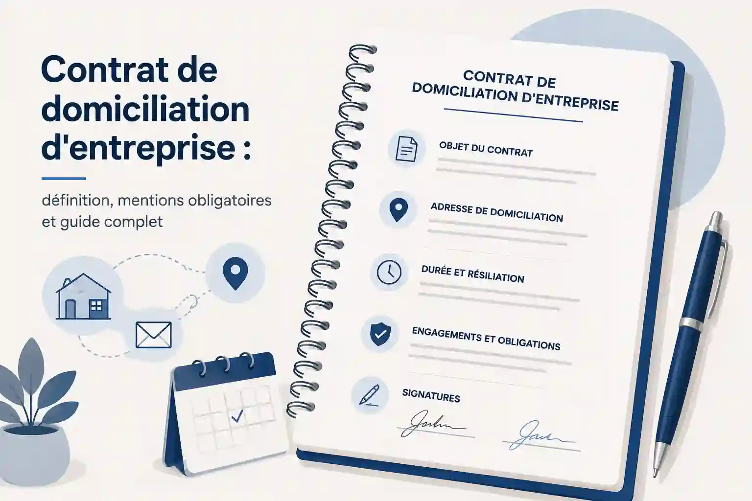 contrat de domiciliation d'entreprise