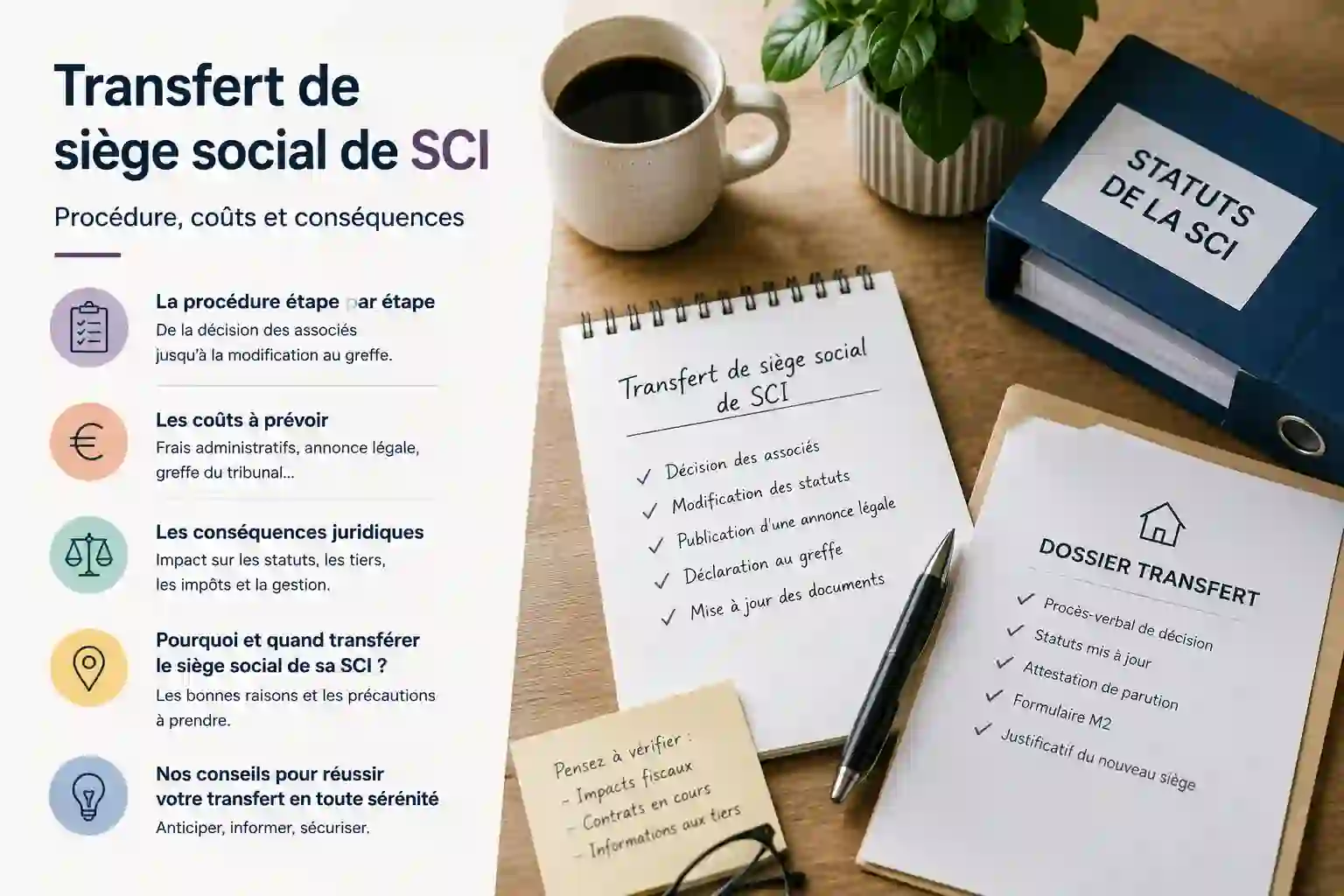 transfert siege social sci domiciliation