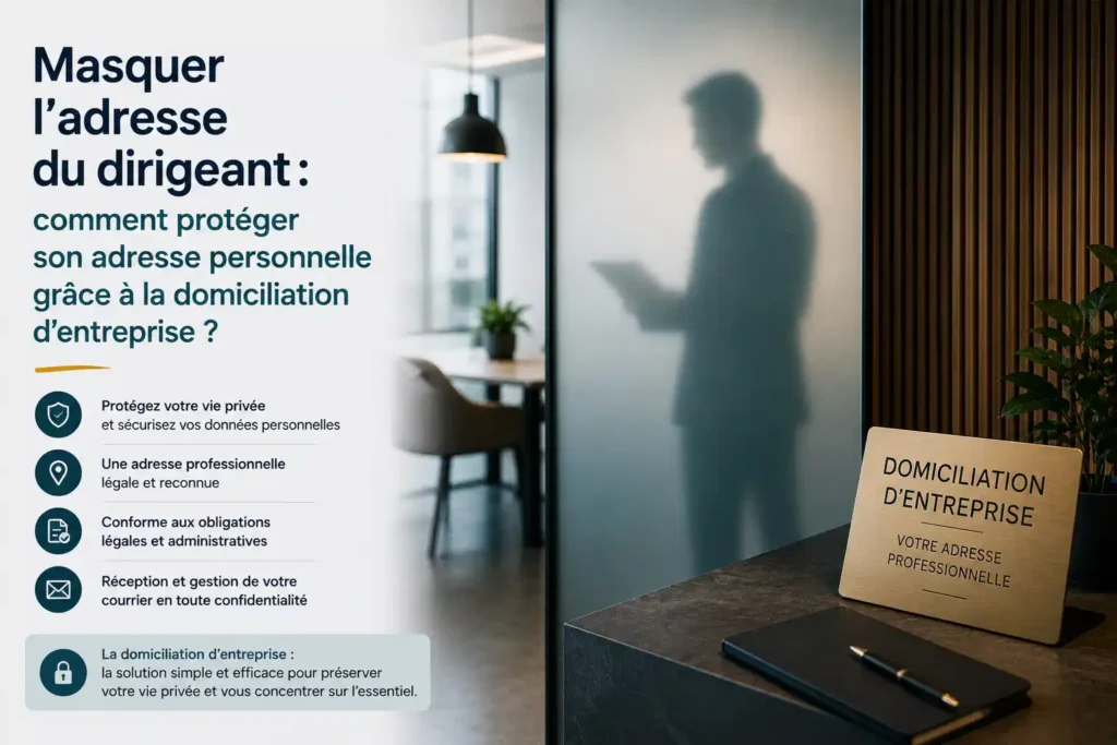Masquer l’adresse du dirigeant : comment protéger son adresse personnelle grâce à la domiciliation d’entreprise ?