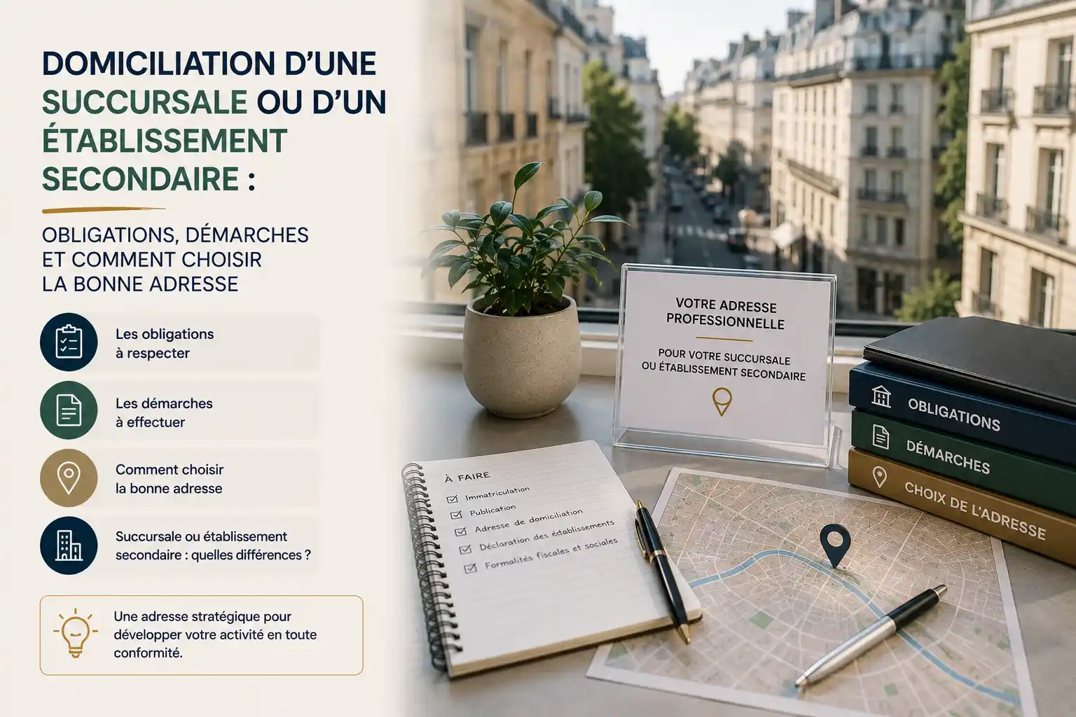 Domiciliation d'une succursale