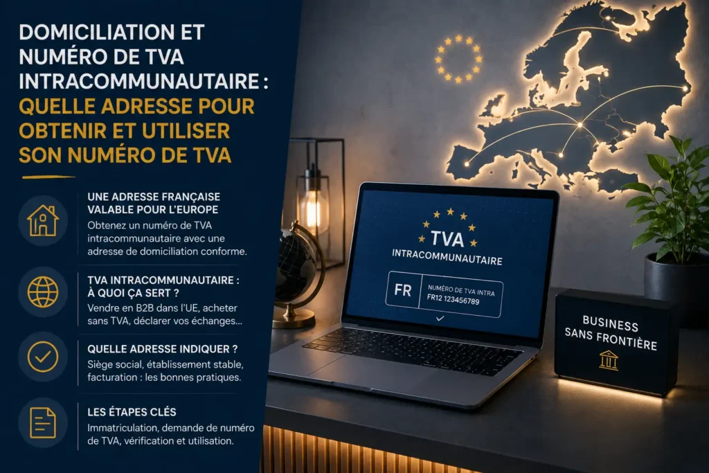 Domiciliation et numéro de TVA intracommunautaire : quelle adresse pour obtenir et utiliser son numéro de TVA