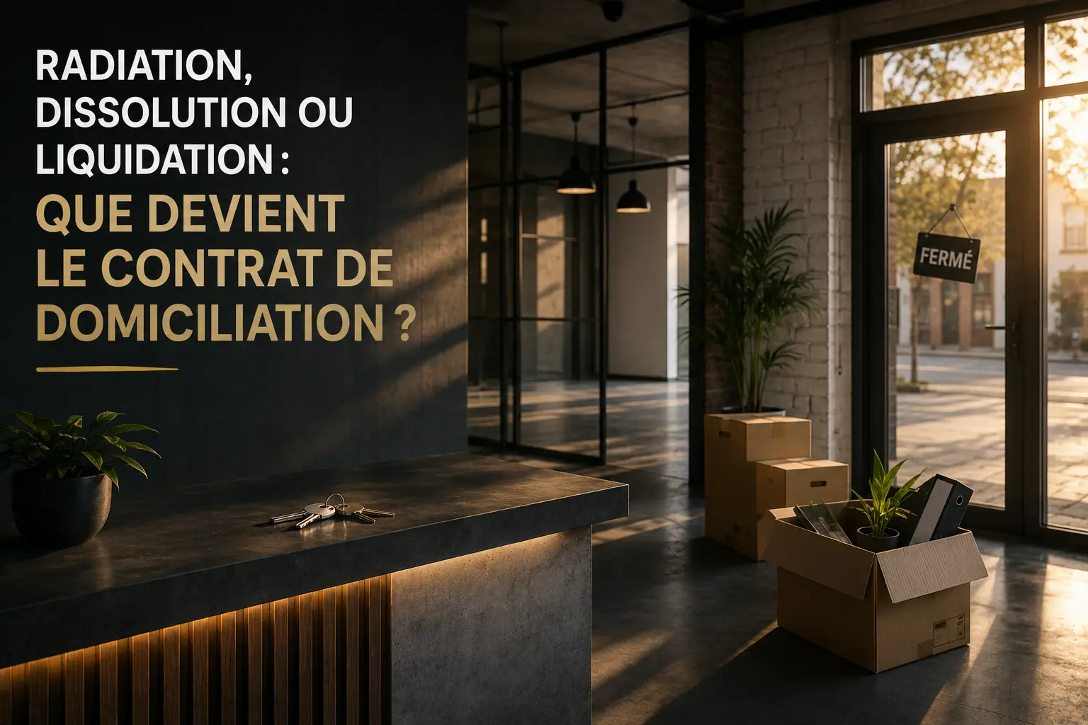Radiation dissolution ou liquidation que devient le contrat de domiciliation