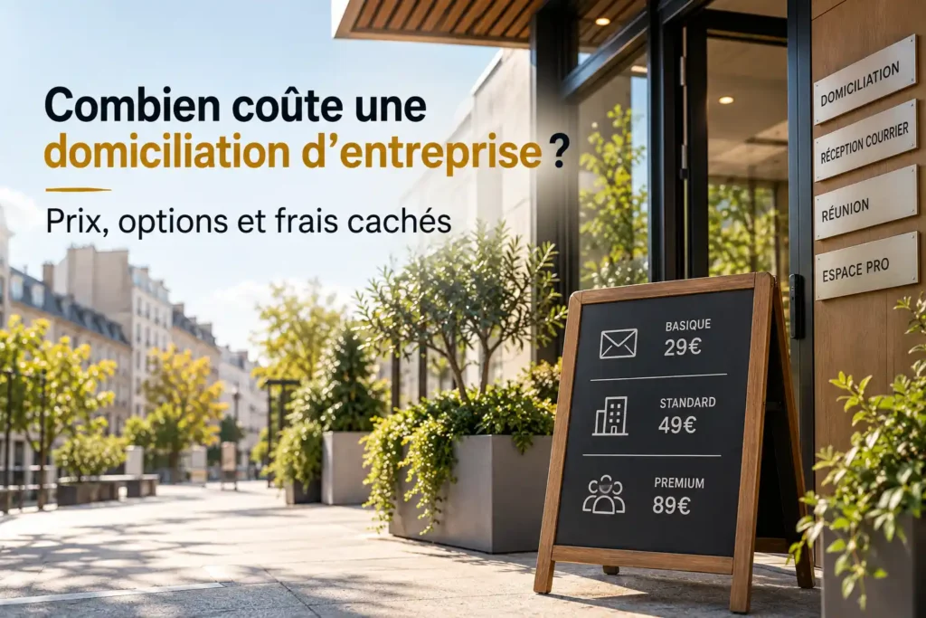 Combien coûte une domiciliation d&rsquo;entreprise en 2026 ? Prix, options et frais cachés
