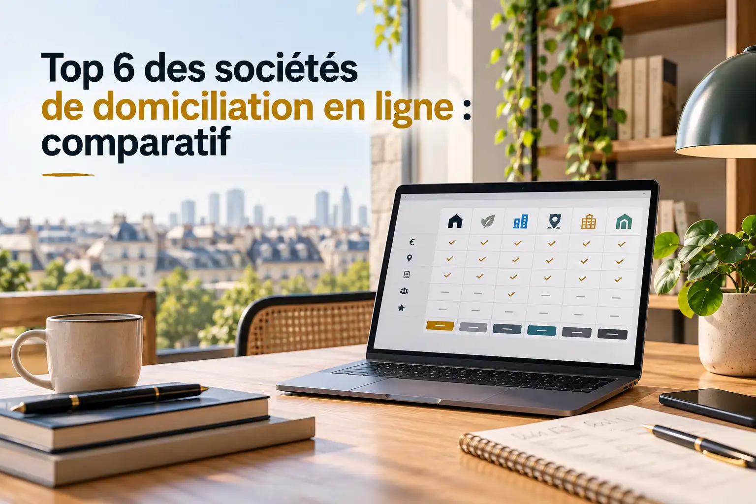 Top 6 des societes de domiciliation en ligne comparatif