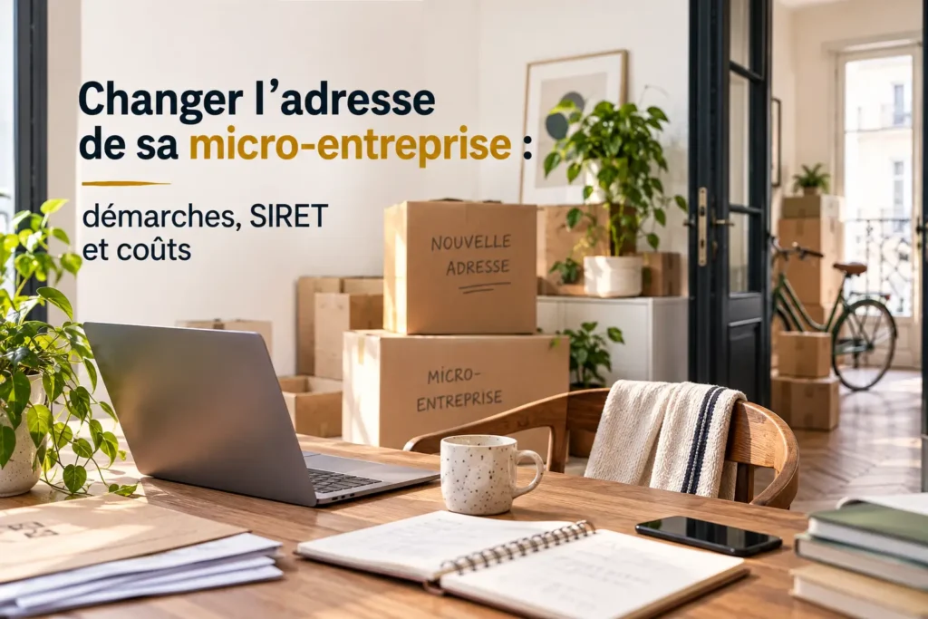 Changer l’adresse de sa micro-entreprise en 2026 : démarches, SIRET et coûts
