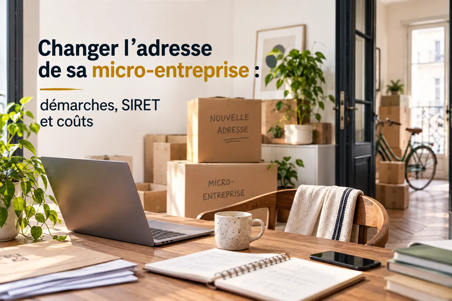 Changer l’adresse de sa micro-entreprise